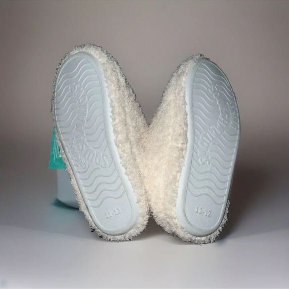 Original Squishmallows Kids Size Youth 11-12 Slippers Ivory Tabby Cat - Picture 4 of 5